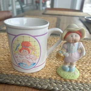 Cabbage Patch Kids Red Head Mug and Figurine Set